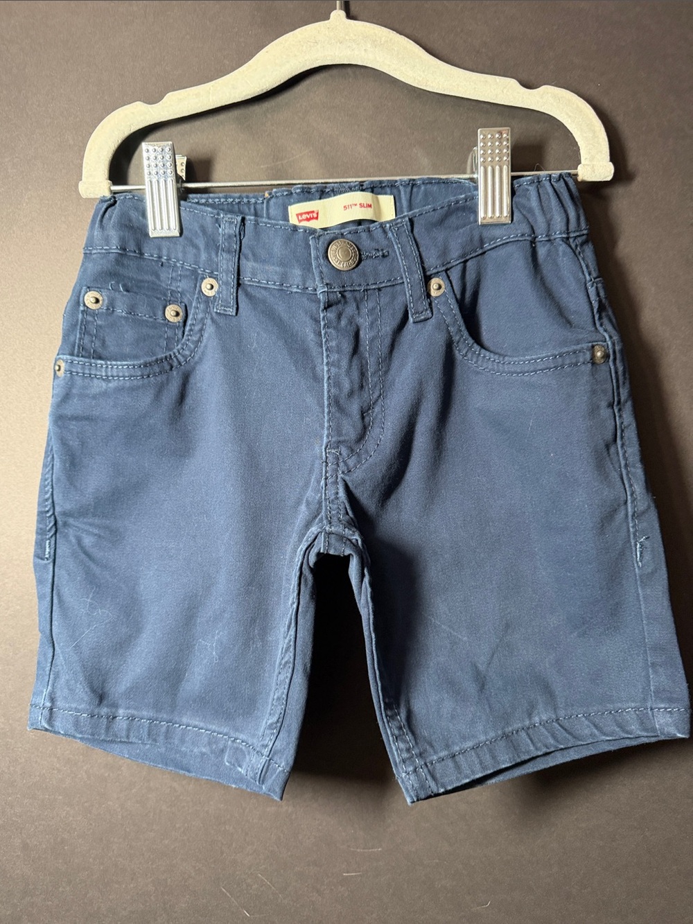 Levi's Boys Navy Blue Classic Shorts